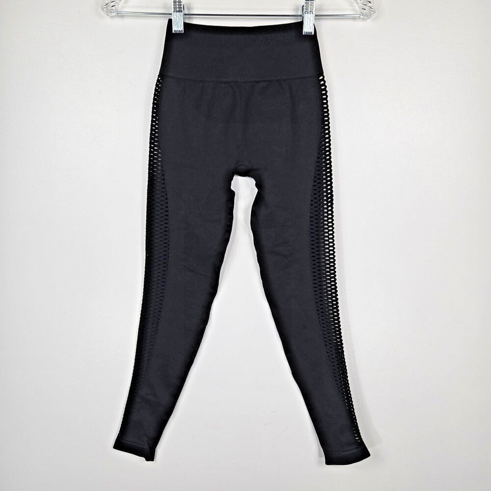 Spiritual Gangster Women's Size XS/S Black Cutout Sides Leggings NWOT‎